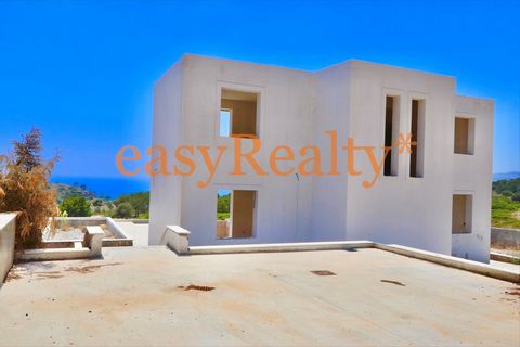 website: easyrealtyrhodes.com In a natural landscape of unparalleled beauty, with unobstructed views of both the sea and the forest, is this villa located, which is for sale at the stage of plaster. With a few more expenses to be needed, so that it c...