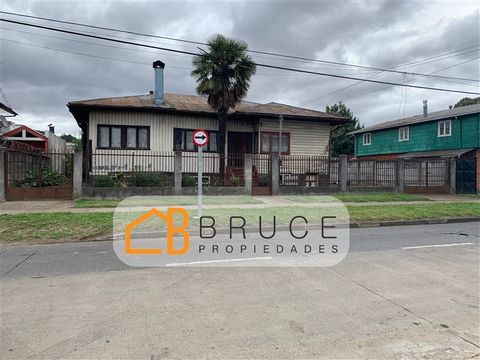 Large site for sale with house, ideal for commercial purposes, in front of a new building on Talca Street in Rahue Bajo, flat land, large ideal for food trucks or various services for the residents of the sector.