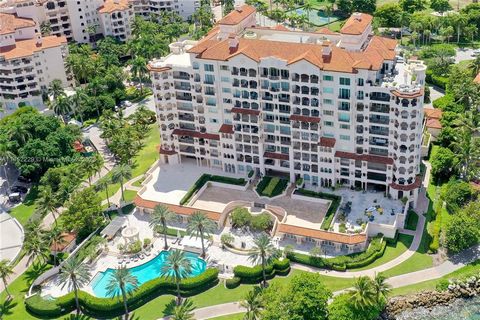 Spacious luxury waterfront Condo at Palazzo Del Mare on Fisher Island with fantastic ocean, South Point and Golf Course views. Oversized terraces, expansive 4 bedrooms and 4 1/2 bathrooms, elevator up to your unit. Italian marble floors throughout th...