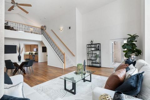 Discover elegance and comfort in this exquisite top-floor, 2-bed, 2-bath unit plus a loft, offering 1908 ESF of sophisticated living. With only one shared wall, this unit ensures privacy and tranquility. The open floor plan boasts vaulted ceilings, l...