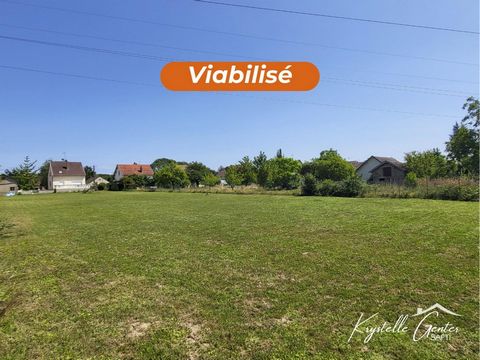 Terrain constructible et viabilisé de 850m² hors lotissement!