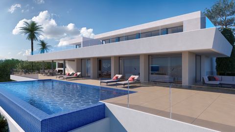 Villa La Cala, moderne luxe villa te koop Cumbre del Sol, Benitachell (Costa Blanca, Alicante).Uitstekende ligging,omsloten complex, spectaculaire zeezichten, 6 slaapkamers, 7 badkamers en uitstekende kwaliteiten