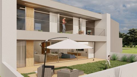 New house in Santa Joana. Architecture combines a modern and minimalist style, developing on two floors with functional distribution. The ground floor has an open-space living room, equipped kitchen, laundry room, a bedroom and a guest bathroom. On t...