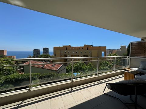 Dans une belle résidence récente, l'agence SFC vous propose à la vente ce magnifique appartement de deux pièces, lumineux, en excellent état, avec une grande terrasse, offrant une vue degagée sur la mer et Monaco. L'appartement se compose: d'une entr...