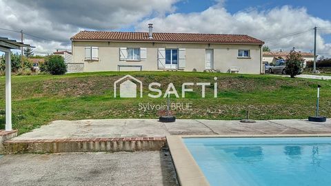 Maison plain pied T5, jardin et piscine, Prête à Vivre
