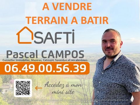 terrain constructible viabilisé, tout à l'égout