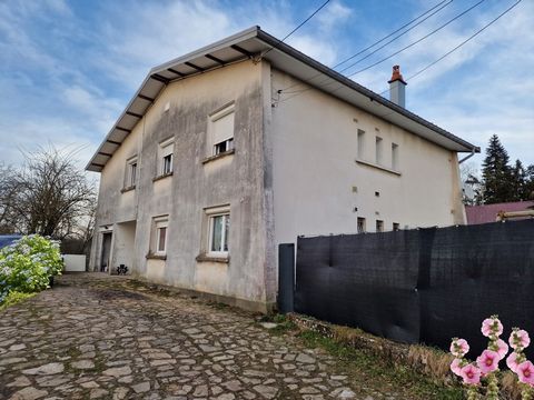 Immeuble axe NANCY / EPINAL - MAISON de 2 APPARTEMENTS avec GARAGES / TERRAIN de 476 m2