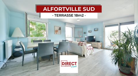 COUP DE COEUR' de l'agence ! Situé à ALFORTVILLE SUD dans une résidence SÉCURISÉE, découvrez ce superbe appartement 3 PIÈCES de 61m2 avec une GRANDE TERRASSE TRAVERSANTE de 18m2 et une PLACE DE PARKING EN SOUS-SOL.   EMPLACEMENT (RECHERCHÉ) À deux pa...