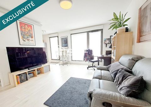 Deux pièces avec 17 m2 de terrasse et un parking sous-sol.