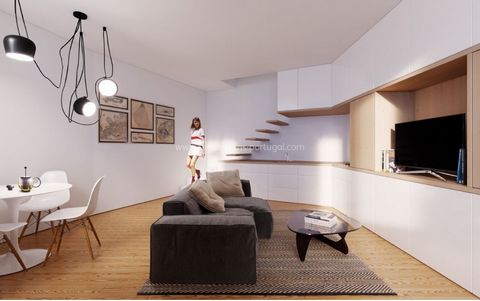 2 Bedroom duplex apartment at Cedofeita. Property inserted into a building under construction, with 4 floors (ground floor, 1st, 2nd and 3rd floor), consisting of shop and 5 dwellings. Apartments have equipped kitchen, wooden floors, double glazing, ...
