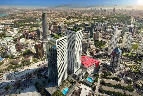 The project, which is preparing to become an art center that Istanbul and the world will follow closely, has 445 residences in two 42-storey towers, all with balconies. In apartments with a ceiling height of 4 meters, you are just an elevator away fr...