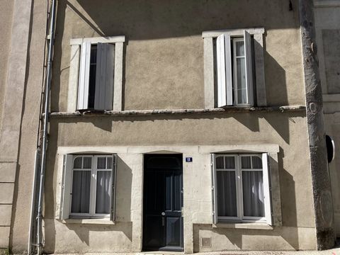 Set in the heart of Chateauneuf-sur-Charente, this spacious townhouse has a large, raised terrace with rooftop views. Contact us for a video tour. The front door opens into large kitchen dining room. The kitchen has a range of fitted units and applia...