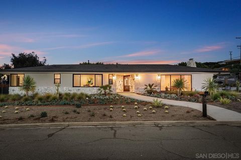 Welcome to 896 La Jolla Rancho Rd, nestled in the prestigious La Jolla neighborhood, this single story, revitalized mid century residence captures the beauty of its surrounding, featuring southerly views towards Mission and Pacific Beach and westerly...