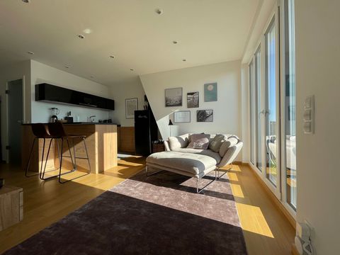 Nicely equipped and stylish smart home apartment in a recent low energy and silent home construction in the North of Frankfurt. Floor to ceiling full size windows and large (16 rsm) balcony with great view to the Taunus Mountains and Frankfurt allow ...