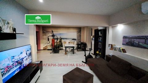 Call us at ... for additional information and to organize viewings at a time convenient for you. Terra Bulgari Agency offers to your attention a detached house with a built-up area of 112 sq.m. on three floors. First floor - two garages, boiler room,...