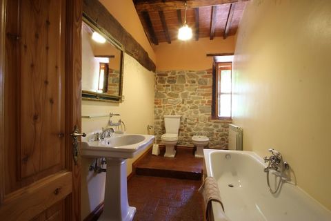Nestled in the rolling hills of San Venanzo, this pet-friendly villa for five guests offers a luxurious escape with free WiFi and a private garden spanning over 1,000 m². Designed for relaxation, the villa features a roofed private swimming pool (16 ...