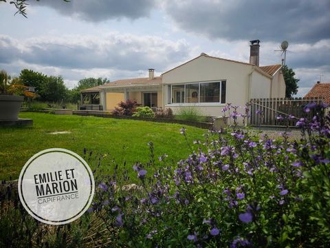 Maison à vendre proche Surgères - 3 chambres 1 bureau beau jardin clos