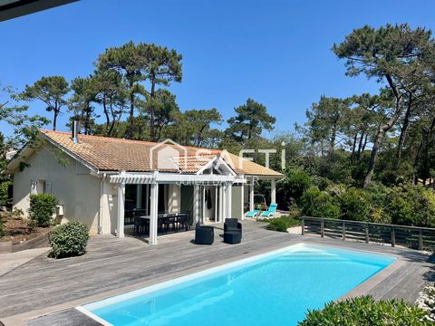 Lacanau océan - Très belle propriété, maison et annexe de 155m2, 5 chambres, piscine, garage