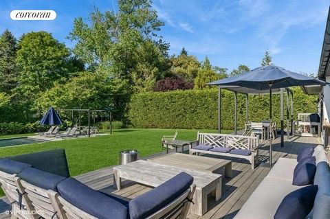 This stunning, single-level residence has just undergone a top-to-bottom, high-end renovation featuring light oak floors, designer lighting throughout, and beautifully updated bathrooms. The heart of the home is an Italian kitchen that flows seamless...