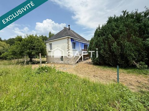 MAISON DE 54M2 SUR TERRAIN DE 1100 M2 A RENOVER A SAINT JEAN BREVELAY
