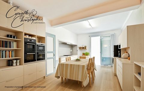Dpt Hérault (34), à vendre maison de village T4 75m² avec caves, balcon et petite cour intérieure