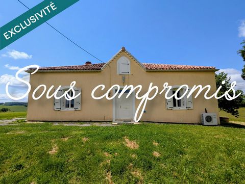 Maison gasconne isolée avec dépendances en position dominante avec vue Pyrénées et potentiel XXL