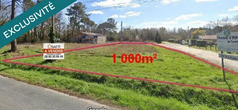 Terrain constructible d'environ 1000m²