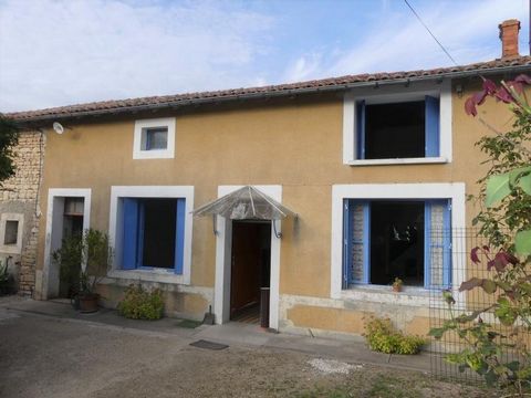 Our ref- AI4890 This stone house has fantastic potential ! With it's attached outbuildings, it's living space could be substantially increased (with the relevant permission acquired). Situated in a hamlet between Saint Fraigne and Villefagnan, with t...