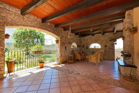 The mountain in the backdrop is amazing and impressive. Enjoy your stay in this stone villa in Cinisi. It has 5 bedrooms accommodating 10 guests and comes with a private swimming pool, heating, and air conditioning. A group or families with children....