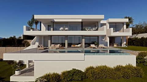 Villa Marina, moderne luxe villa te koop Cumbre del Sol, Benitachell (Costa Blanca, Alicante).Uitstekende ligging, spectaculaire zeezichten, 3 slaapkamers, 5 badkamers en uitstekende kwaliteiten