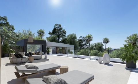 Only 2 units left. Exclusive off plan villa in a prime location within walking distance to the Guadalmina Hotel and to the beach. The villa will feature 4 bedrooms and 5 bathrooms, a huge living-dining area of 66 m2, open plan kitchen and pleasant te...