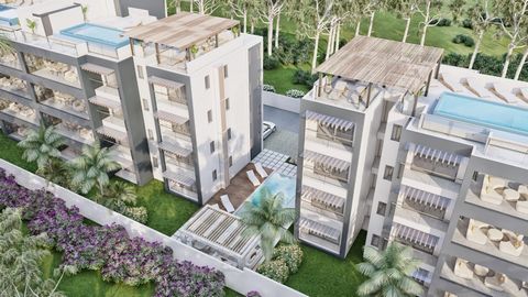 Nestenn propose ce penthouse de 3 chambres avec terrasse sur le toit et piscine privée. RÉGIME R+2. ACCESSIBLE AUX ÉTRANGERS. VENTE EN VEFA. PERMIS DE RÉSIDENCE À L'ACQUISITION Accessible par ascenseur, cette unité en duplex offre un espace décloison...