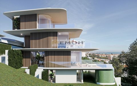 Luxusvilla zu verkaufen in Jardins da Parede Außergewöhnliche und einzigartige Luxusvilla mit atemberaubender zeitgenössischer Architektur mit Panoramablick auf das Meer auf allen Etagen über die Bucht von Cascais, in einem Projekt zum Baubeginn. Um ...