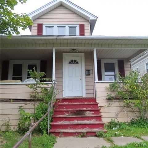 Part of a 38 properties package portfolio in and around City of Syracuse and its suburban area. This northside home has an updated kitchen w/new cabinets, counter tops & appliances. Very large living room, first floor bedroom and full bath. New furna...