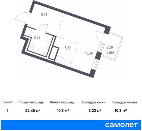 Продается квартира-студия. Квартира расположена на 5 этаже 9 этажного монолитно-кирпичного дома (Корпус 4, Секция 3) в ЖК «Квартал Лаголово» от группы «Самолет». «Квартал Лаголово» — жилой комплекс в Ломоносовском районе Ленинградской области. До сер...