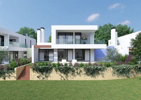 New Construction in Cascais, Private condominium consisting of 5 single-family houses, each with 4 suites, inserted in a 4,195 square meters plot of land and gross construction areas between 363.30 and 367.30 square meters. The private condominium is...