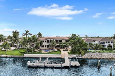 In the heart of Lighthouse Point, Florida - among the most elite Intracoastal home, sits this architectural Mediterranean style jeweled estate. Features an unparalleled sophistication and modern Luxury w/ 6 ensuite bedrooms and 10 bathrooms just unde...