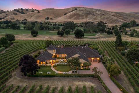 A rare offering in one of Silicon Valley's most exclusive gated enclaves - Cordevalle Vineyard Estates. Nestled on a private lane and surrounded by rolling hills and vineyards, this is one of only three estate homes gracing the edge of Cordevalle's W...