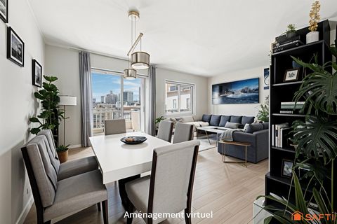 4/5 pièces en dernier étage avec balcon, terrasse, cave et 2 parkings.