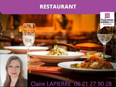 Claire LAPIERRE, ... , vous propose le fonds de commerce de ce restaurant traditionnel, idéalement situé en coeur de ville. Ce restaurant bénéficie d'une excellente visibilité dans une commune en plein développement, située à seulement 15 min de la r...