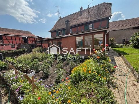 OSTHOUSE à 2 min d'ERSTEIN : Belle maison Alsacienne de 190m2 avec dépendances sur 7,4 ares de terrain clôt, piscinable et constructible.