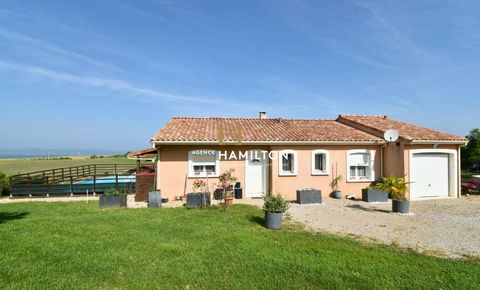MAISON DE PLAIN-PIED 4 PIÈCES AVEC PISCINE ET VUE PANORAMIQUE SUR LES PYRÉNÉES