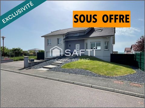 Magnifique maison contemporaine, 4 chambres + espace jeux, grande terrasse bien orientée, double garage, laboratoire de cuisine