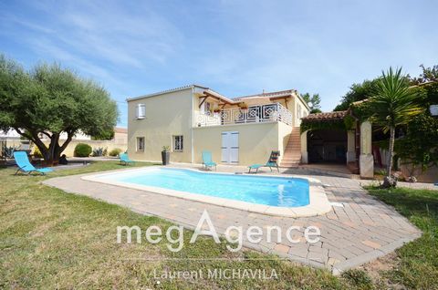 Grande villa de 142m2 sur 915m2 de terrain avec piscine à 50m du canal du midi