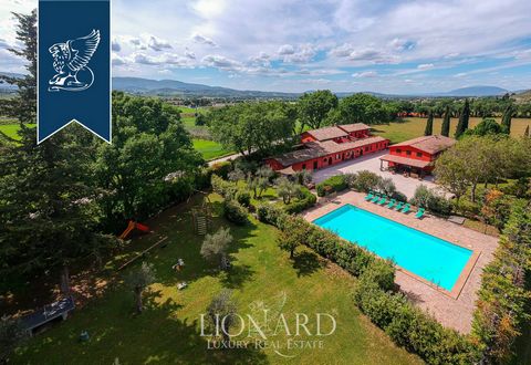 Near Spoleto, Umbria, there is this prestigious farm with an agritourism resort for sale. Featuring six hectares of grounds, five of which are dedicated to arable land, cultivated by the farm itself, while the other hectare is a lawned garden, this c...