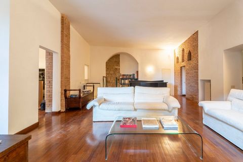 In the hearth of Siena old town, few steps to Piazza del Campo, we find this exclusive apartment with a private entrance. It's spread over two levels: on the ground floor, there is a large hall of about 30 sqm that leads to the main floor and to the ...