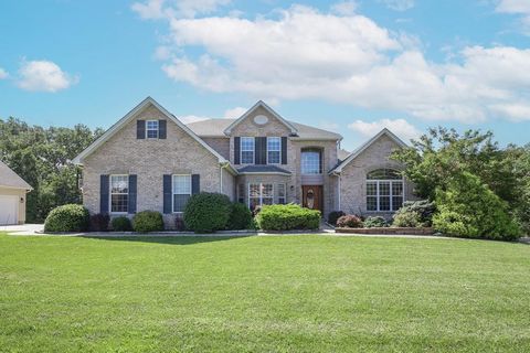 Stunning 1.5-Story Custom home in prestigious Sycamore Creek! This gorgeous brick and stone front home with nearly 5,000 square feet of living space including the finished walkout Lower Level, is situated on a private 1+ acre lot ready for your pool ...
