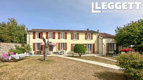 A24017JHI16 - Set in the village of Sigogne , only 6km from Jarnac ,17km from Cognac and 30km from Angouleme with TGV connections . With commerces and restaurants on your doorstep . Detached house offering large rooms and business opportunity if desi...