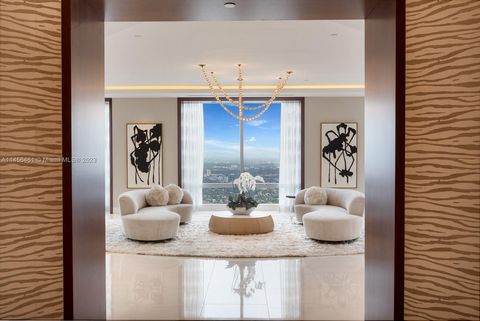 Elevate your lifestyle at the Four Seasons, where luxury and Florida's finest view converge in an exquisite 70th-floor penthouse making this the highest private residence in Miami. Completely renovated & spanning nearly 6,000 sq. ft. across 3 units, ...