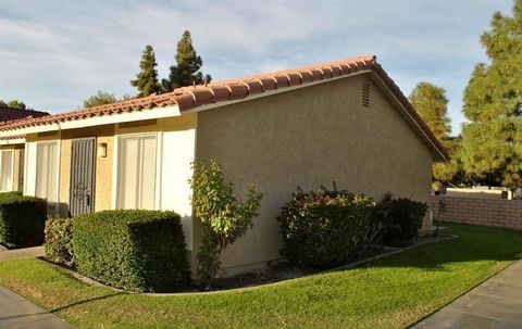 Rarely available, this charming is located ON the Indian Palms Golf course. 2 Bedrooms, 1 Bath, end unit and single story condo. MANY upgrades including all new windows, new AC & dishwasher, kitchen lighting, raised ceiling & added shelves. Perfect f...